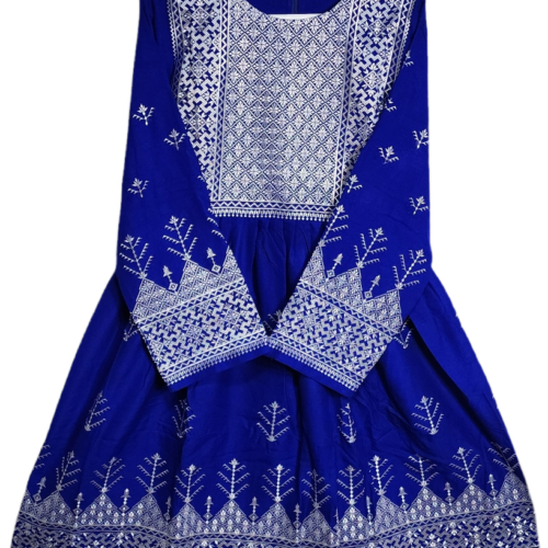 Blue Hazaragi dress for Traditional events and family visits