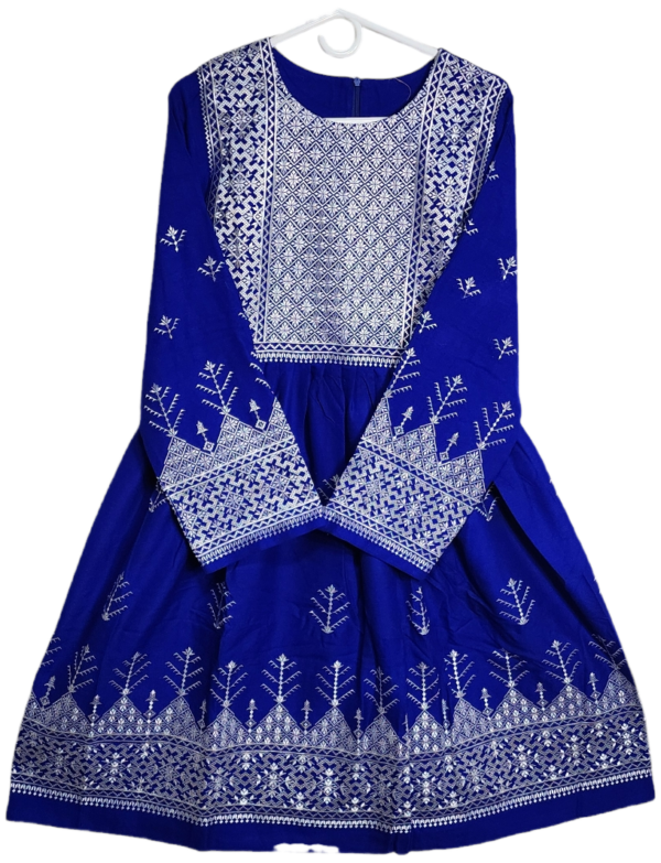 Blue Hazaragi dress for Traditional events and family visits