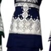 A beautifully handcrafted Hazaragi dress with intricate embroidery, beadwork, and vibrant colors, showcasing the rich cultural heritage of the Hazara people."