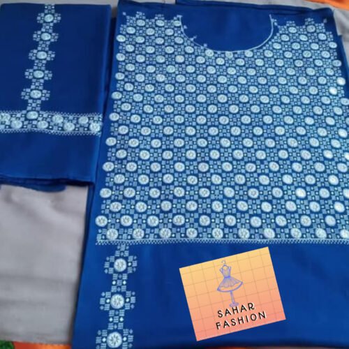 لباس هزارگی، زنانه ( شیشه دوزی)